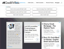 Tablet Screenshot of creditwitch.com